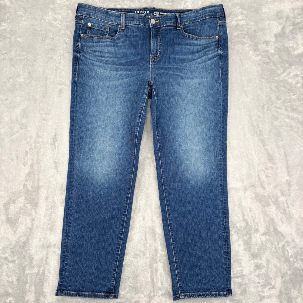 Torrid Jeans‎ Womens 18R (40x28) Perfect Boyfriend Ankle Vintage Stretch Denim